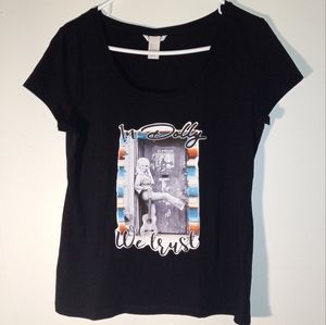 Large Black Dolly Parton Tshirt